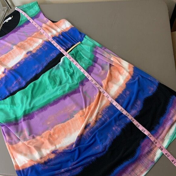 Calvin Klein Womens 2X Shift Dress Sleeveless Multicolor Office Career Corporate - Picture 14 of 16